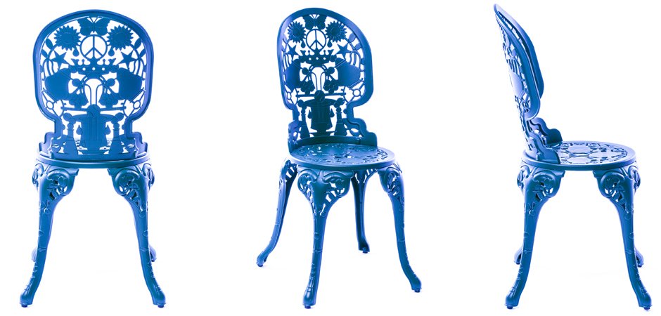 Стул Seletti Industry Collection ALUMINIUM CHAIR – SKY BLUE - фото №1