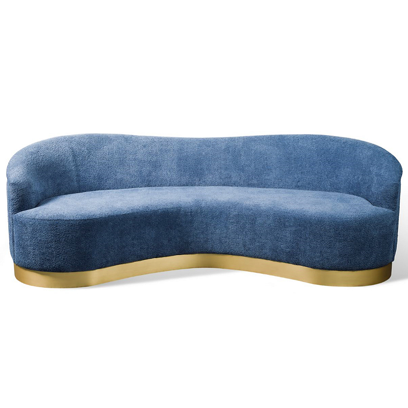 Диван Derby Sofa Синий Латунь Диван Derby Sofa Синий Латунь в Омске | Loft Concept