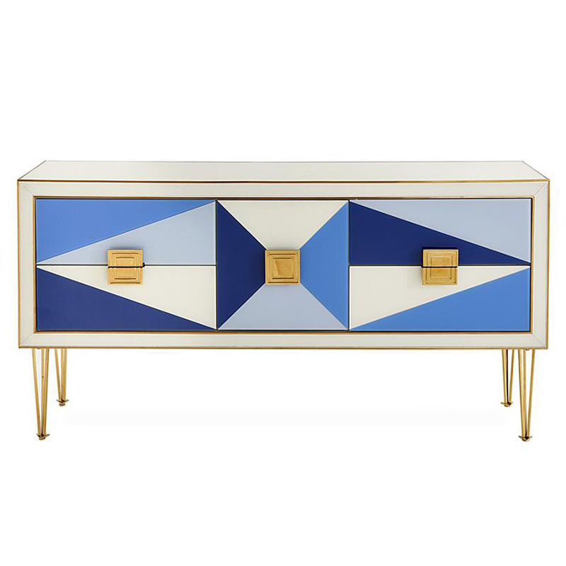 Комод JONATHAN ADLER HARLEQUIN CREDENZA - BLUE Мульти в Омске | Loft Concept 