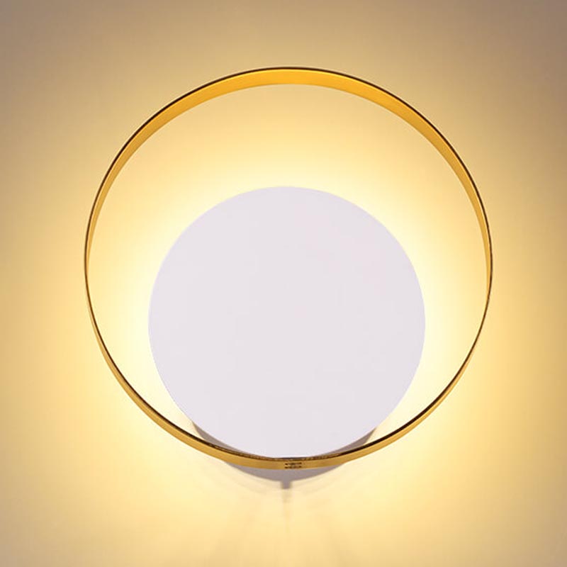 Бра Globo Ocular Sconce Circle White Золотой Белый в Омске | Loft Concept 