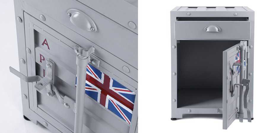 Тумба Union Jack с ящиком и дверью Тумба Union Jack с ящиком и дверью - Loft-Concept в Омске
