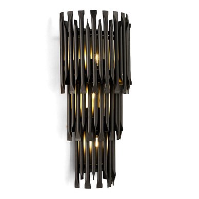 Бра MATHENY III WALL LAMP by DELIGHTFULL Black Черный матовый в Омске | Loft Concept 