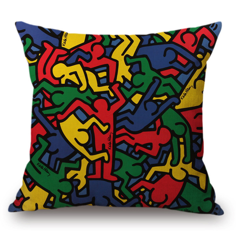 Подушка Keith Haring 16 Мульти в Омске | Loft Concept 