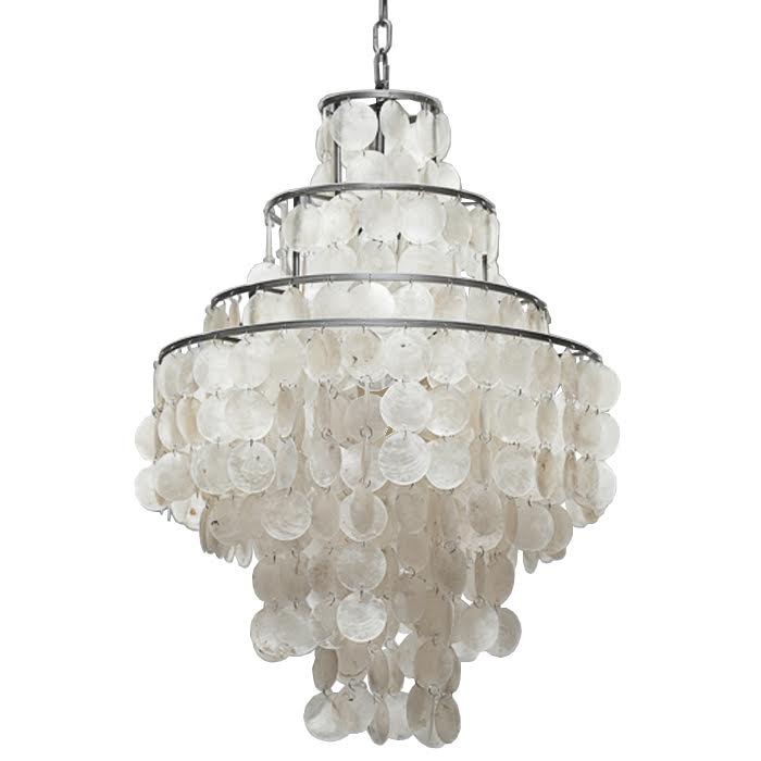 Люстра SHELL Chandelier 50 Белый в Омске | Loft Concept 