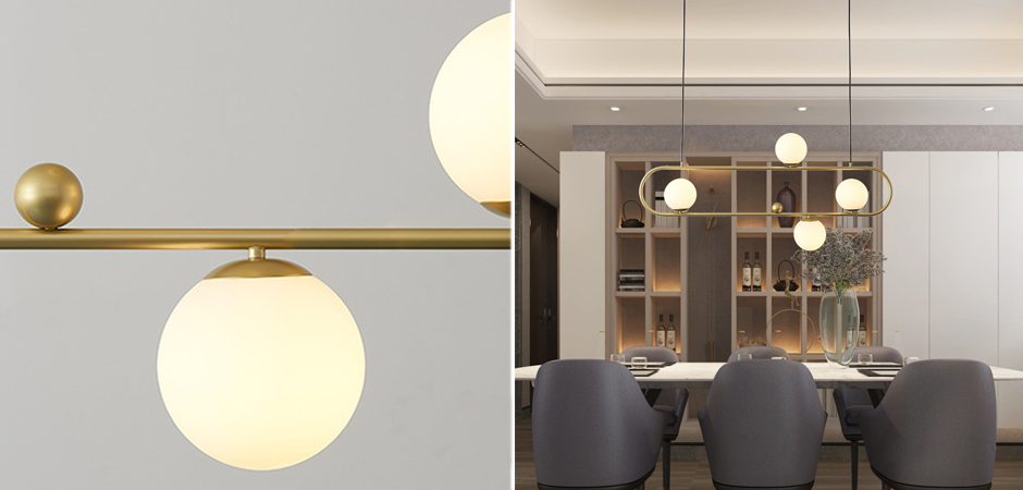 Люстра Horizontal Balls Balance Brass 4 Люстра Horizontal Balls Balance Brass 4 - Loft-Concept в Омске