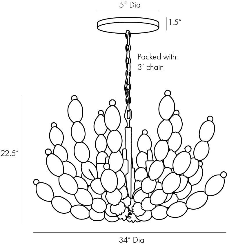 Люстра Arteriors INDI CHANDELIER в Омске