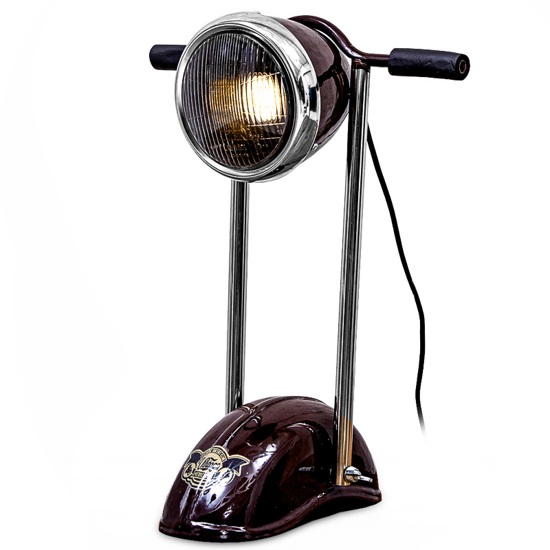 Настольная лампа Moto Loft Table lamp Бургундский красный в Омске | Loft Concept 