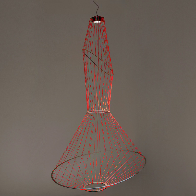 Люстра Light Threads Object Lighting Красный Черный в Омске | Loft Concept 