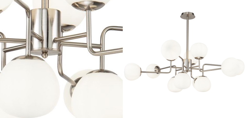 Люстра Tiepolo Ball Chandelier Nickel 12 Люстра Tiepolo Ball Chandelier Nickel 12 - Loft-Concept в Омске