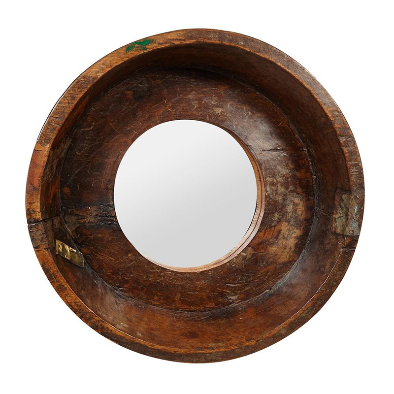 Зеркало Antique Indian Mango Wood Mirror Коричневый в Омске | Loft Concept 