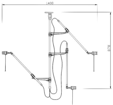 Потолочный светильник Steampunk Extension Pole в Омске