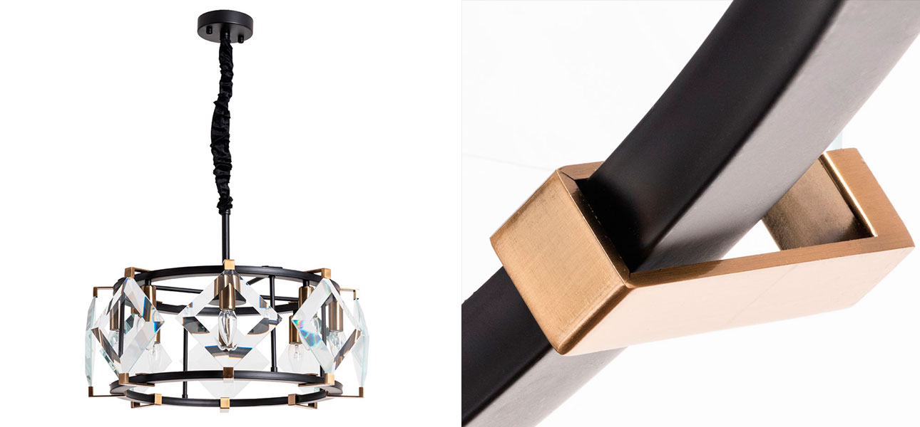 Люстра с ромбами Amedeo 8 - фото №1