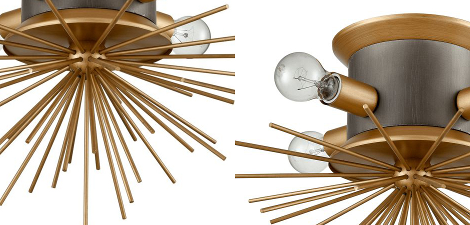 Потолочный светильник Hedgehog Brass Chandelier Потолочный светильник Hedgehog Brass Chandelier - Loft-Concept в Омске