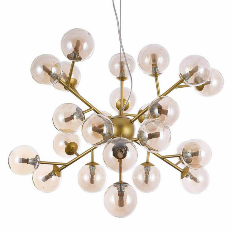 Люстра Berries Chandelier Amber 65 матовое золото Янтарь (Amber) в Омске | Loft Concept 