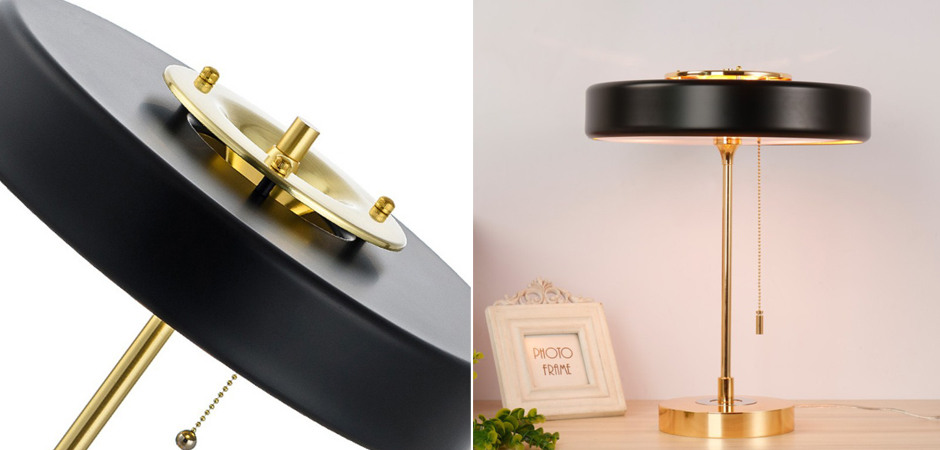 Настольная Bert Frank Revolve Table Lamp Black Настольная Bert Frank Revolve Table Lamp Black - Loft-Concept в Омске