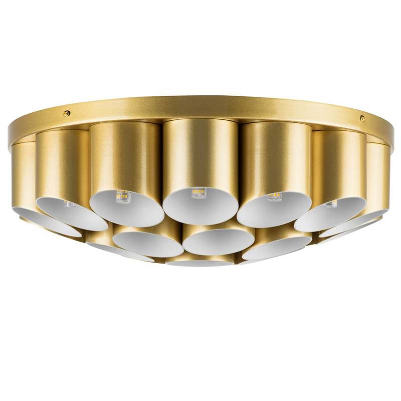 Потолочный светильник Garbi Gold Pipe Organ Ceiling Lamp 22 Золотой Белый в Омске | Loft Concept 