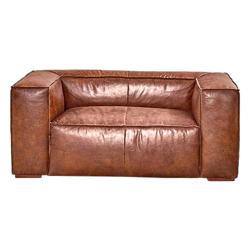 Диван Leather Softness Sofa Коричневый в Омске | Loft Concept 