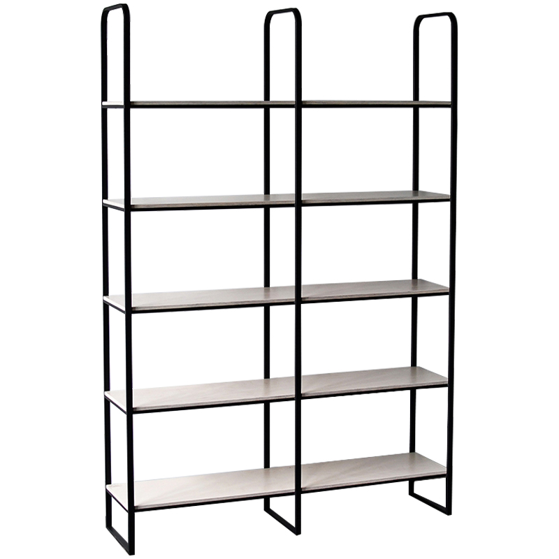 Стеллаж Barnett Industrial Metal Rust Rack Древесина Черный в Омске | Loft Concept 