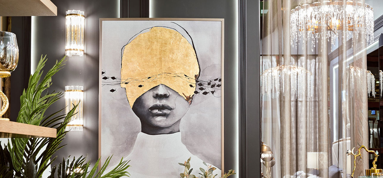 Холст с росписью поталь The riddle in the guise - фото