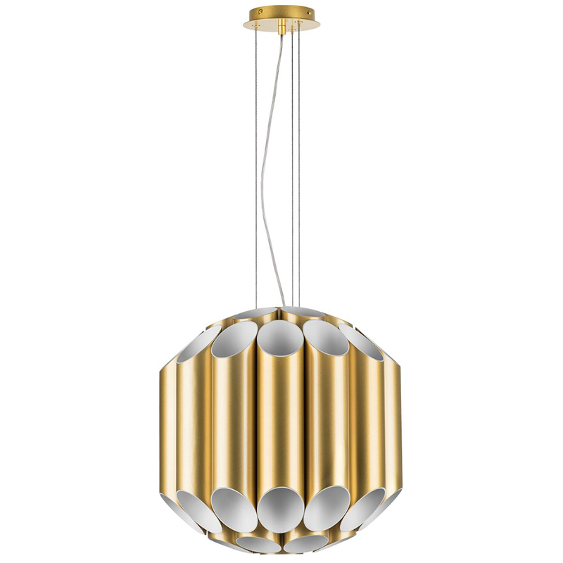 Люстра Garbi Gold Pipe Organ Chandelier 44 Золотой Белый в Омске | Loft Concept 