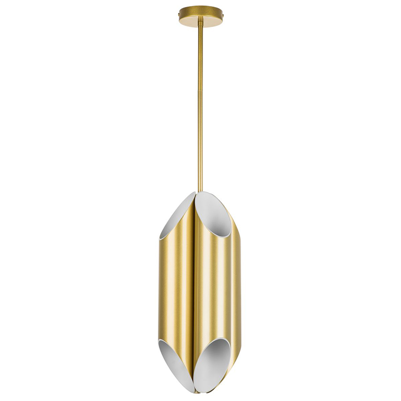 Подвесной светильник Garbi Gold Pipe Organ Hanging Lamp Золотой Белый в Омске | Loft Concept 