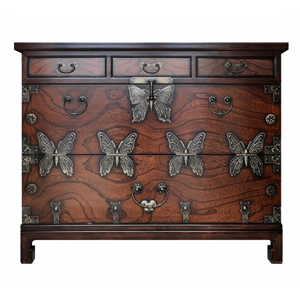 Китайский комод Chinoiserie chest of drawers Butterfly  в Омске | Loft Concept 