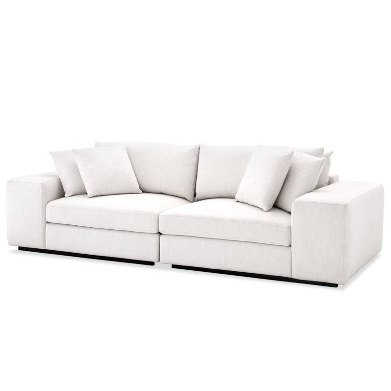 Диван Eichholtz Sofa Vista Grande white Белый Черный в Омске | Loft Concept 