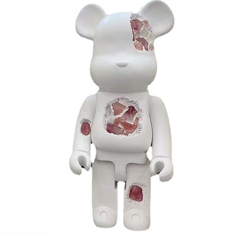 Статуэтка Bearbrick Pink Crystal Белый Розовый пастельный в Омске | Loft Concept 