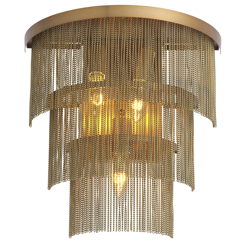 Бра Eichholtz Wall Lamp Tissot Brass Латунь в Омске | Loft Concept 