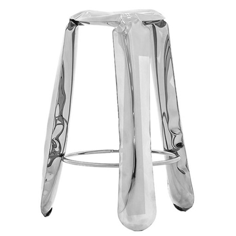 Барный стул Stainless Steel Bar Plopp Stool by Zieta Хром в Омске | Loft Concept 