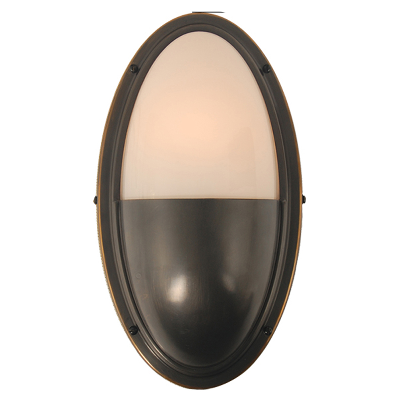 Бра Benita Loft Sconce black Черный Белое матовое стекло в Омске | Loft Concept 