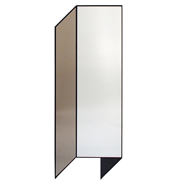 Зеркало Bower Fold Floor Shape Mirror Прозрачный Черный Серый в Омске | Loft Concept 