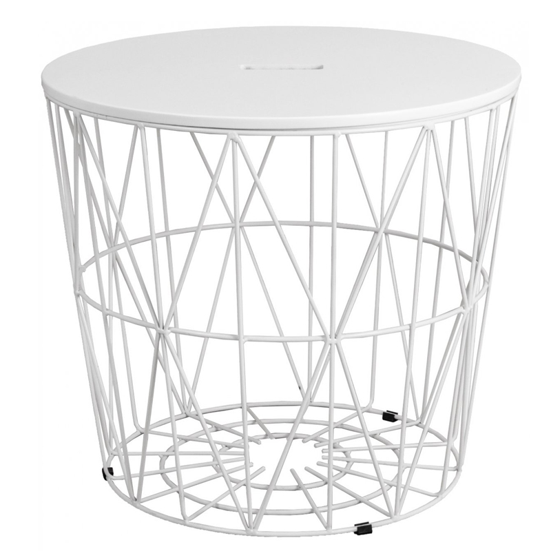 Приставной стол Cambria Side Table white Белый в Омске | Loft Concept 