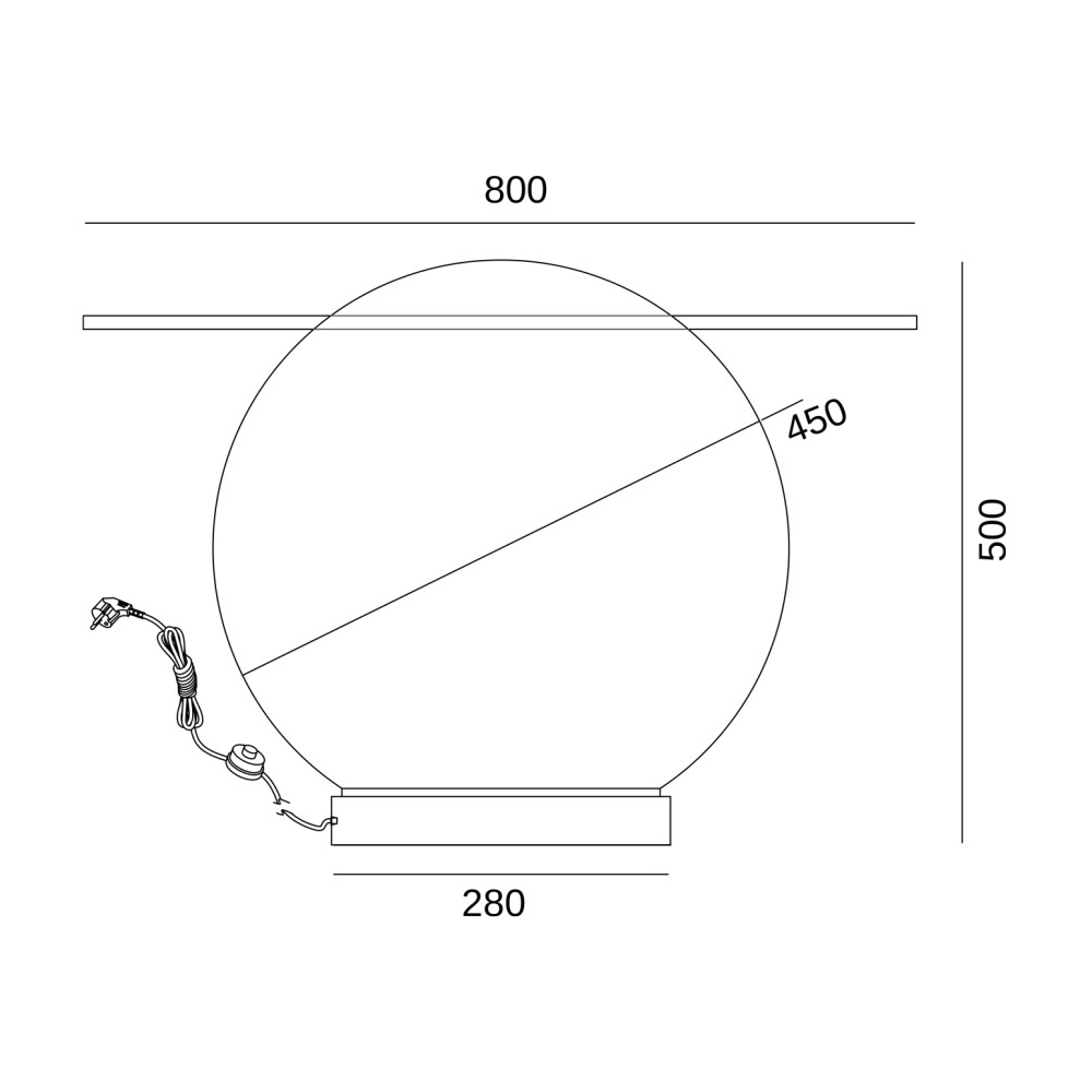 Торшер - журнальный стол Cryptocrystalline Stone в Омске