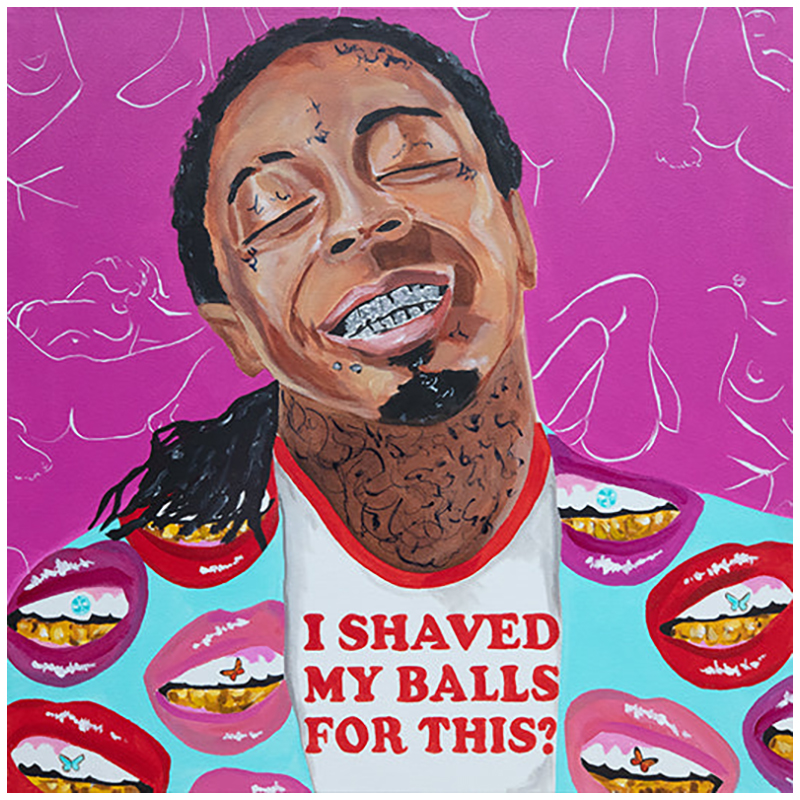 Картина Lil Wayne "I Shaved My Balls for This?" Мульти в Омске | Loft Concept 