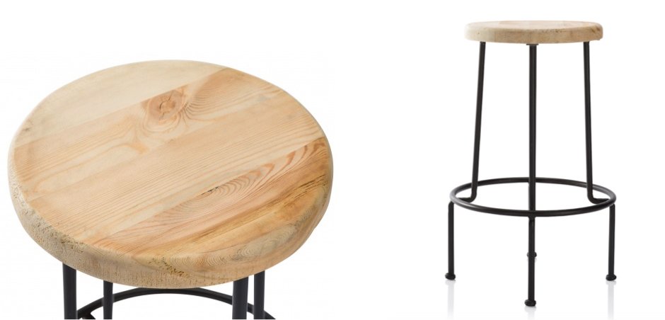 Барный стул Industrial Iron Linden Bar Stool Барный стул Industrial Iron Linden Bar Stool - Loft-Concept в Омске