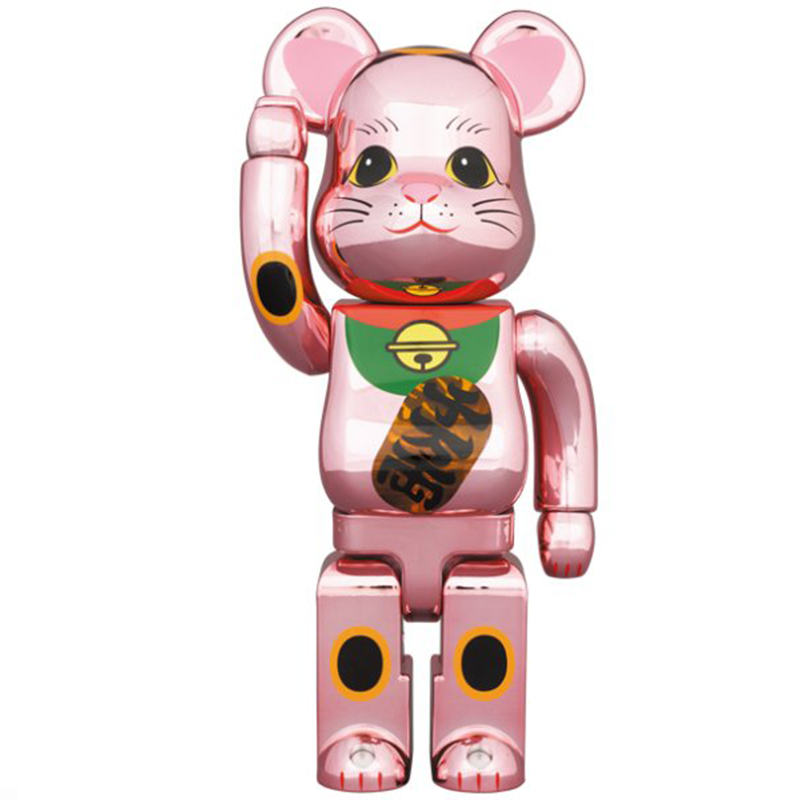 Статуэтка Bearbrick Pink Lucky Cat Розовый Мульти в Омске | Loft Concept 