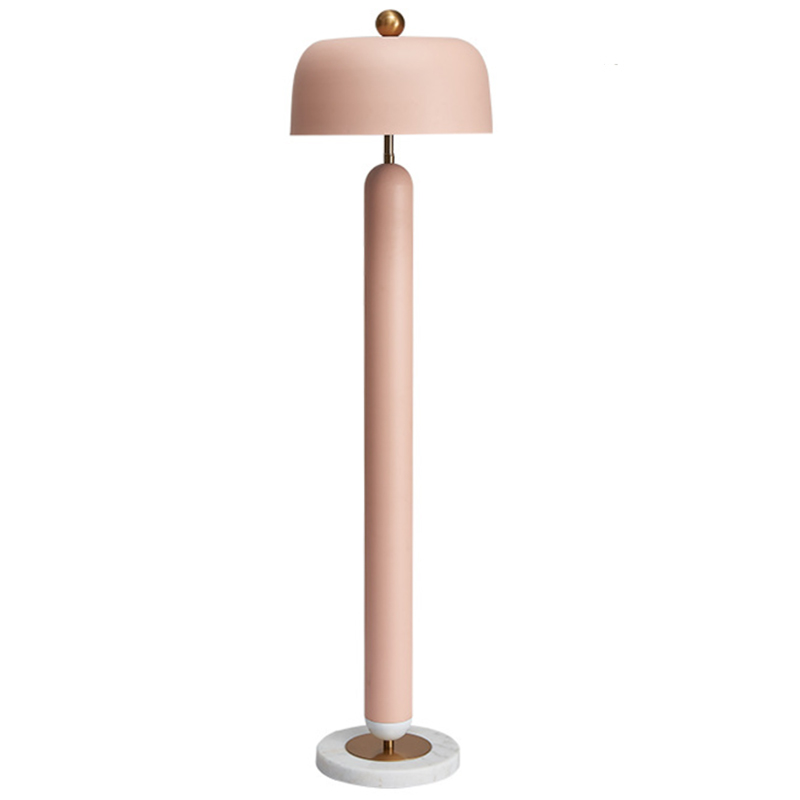 Meet pink Floor lamp Розовый пастельный Латунь в Омске | Loft Concept 