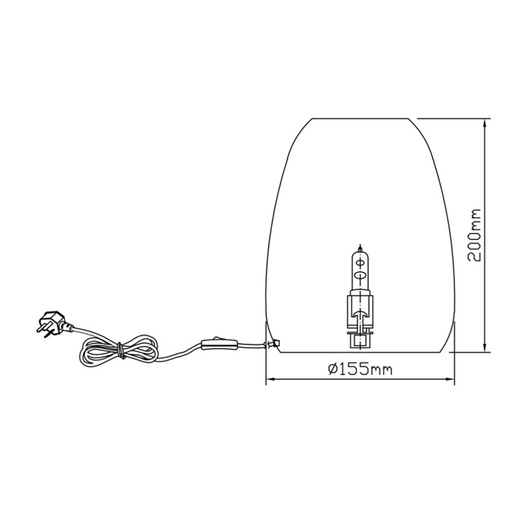 Настольная лампа в форме трапеции из натурального камня Soft Glow of Stone в Омске