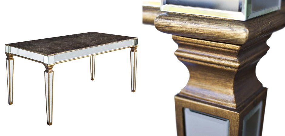 Обеденный стол Mirrored and Marble - Loft-Concept в Омске