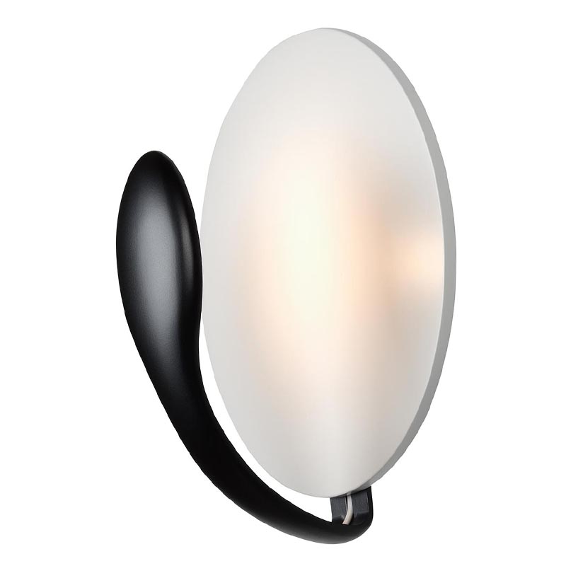 Бра Devi Black Spot Wall Lamp Белый Черный в Омске | Loft Concept 