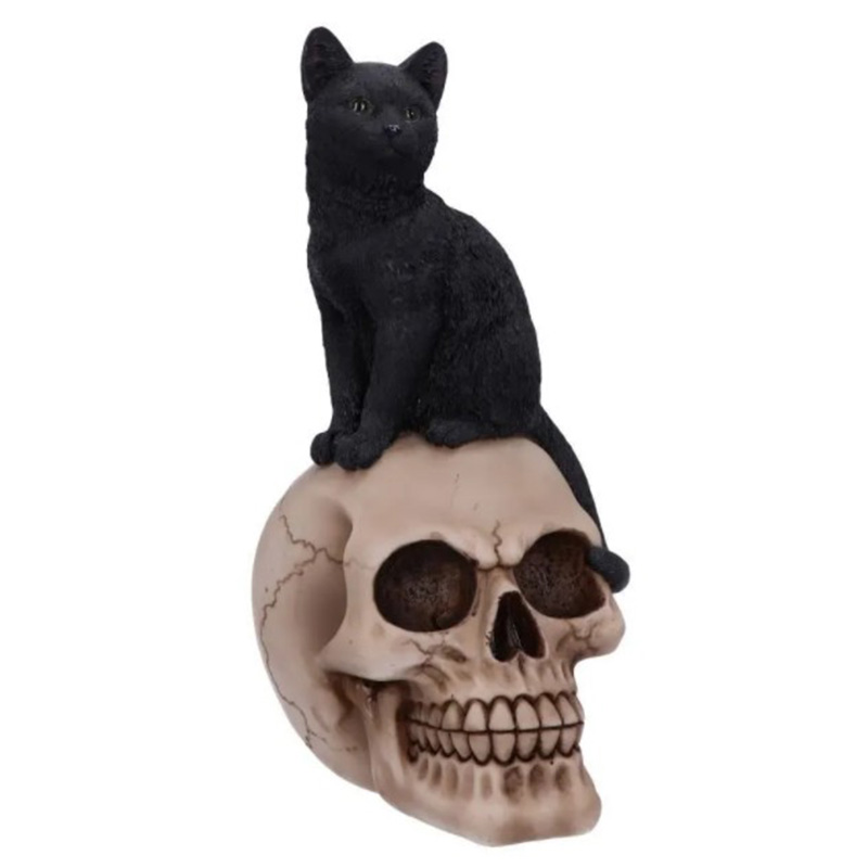 Статуэтка Skull Black Cat Черный в Омске | Loft Concept 