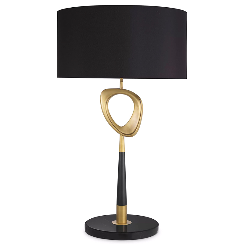 Настольная лампа Eichholtz Table Lamp Celine Латунь Черный в Омске | Loft Concept 