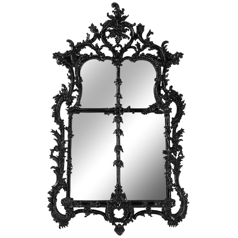 Зеркало Emblemes Mirror Black Wood Черный в Омске | Loft Concept 