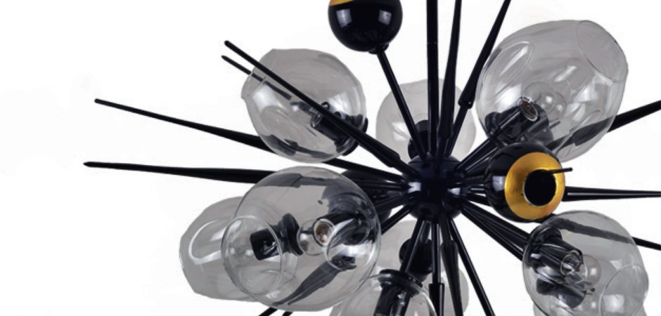 Люстра Boom Bubble Black 10 плафонов Люстра Boom Bubble Black 10 плафонов - Loft-Concept в Омске