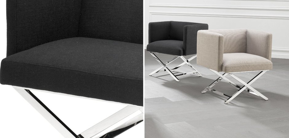 Кресло Eichholtz Chair Dawson Black Кресло Eichholtz Chair Dawson Black - Loft-Concept в Омске