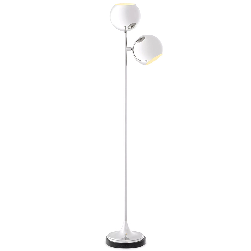 Торшер Eichholtz Floor Lamp Compton Nickel Никель в Омске | Loft Concept 