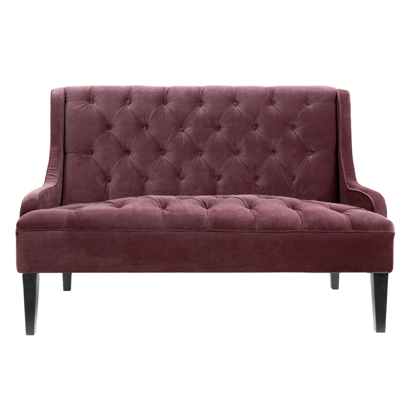 Диван Folket Sofa velour Бургундский красный в Омске | Loft Concept 