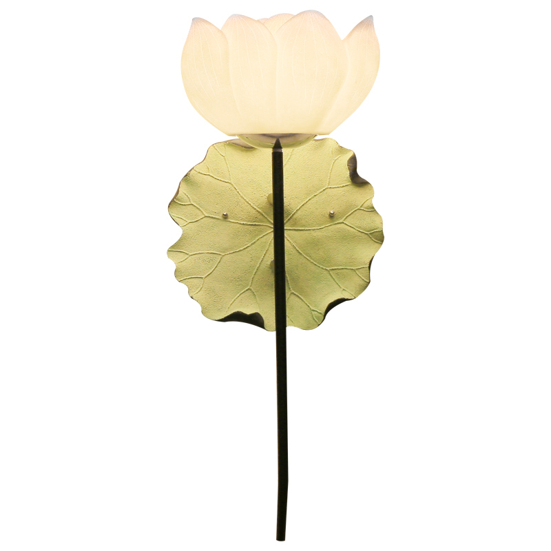 Бра White Lotus Flower Sconce Белый Зеленый шалфей в Омске | Loft Concept 