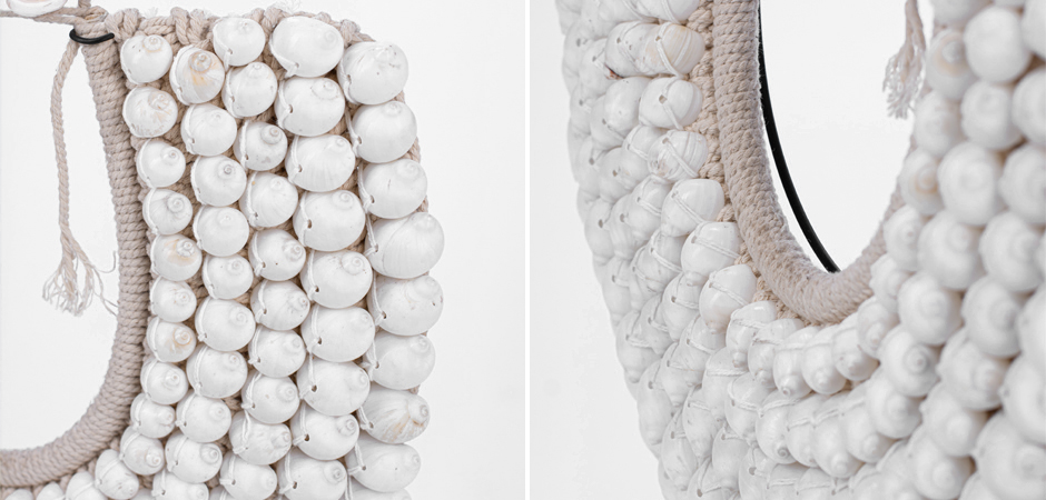 Ожерелье из ракушек на подставке Round Shell Necklace Ожерелье из ракушек на подставке Round Shell Necklace - Loft-Concept в Омске